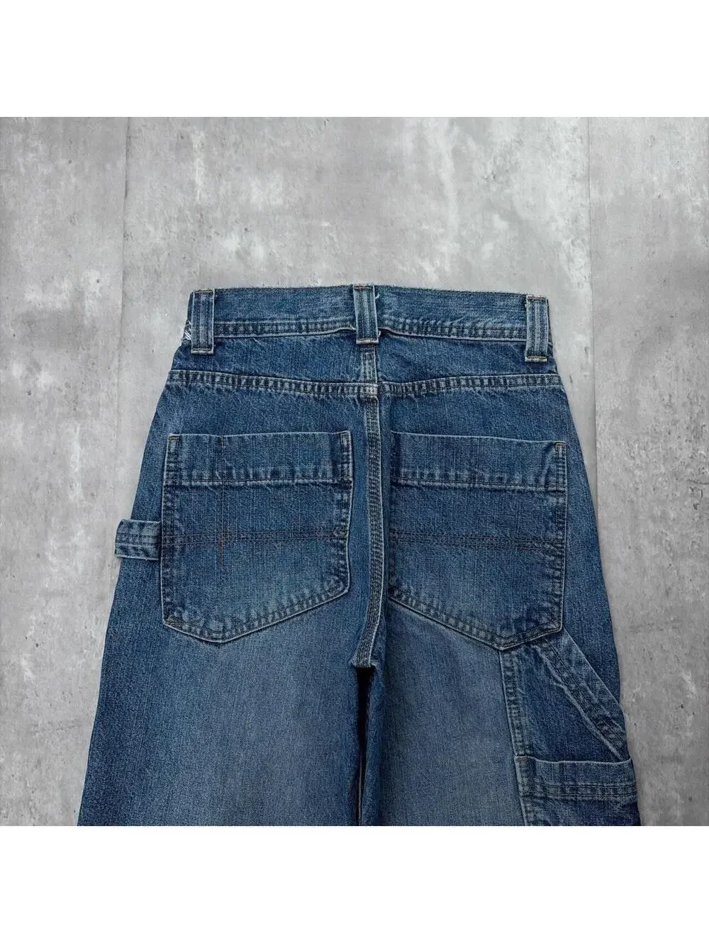 Y2K Blue Arizona Jeans Company Grunge Baggy Carpenter Skater Denim Jorts
